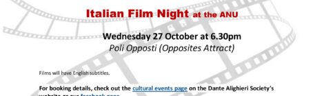 Film Night at ANU - Poli Opposti (Opposites Attract)