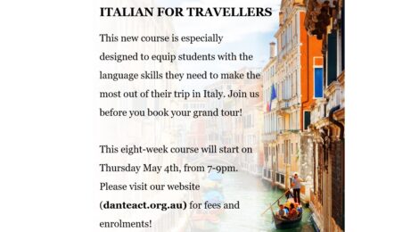 New Course: Italian for Travellers with Sergio Sergi